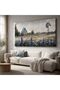 Sea of Flowers Wall Art Nature Landscape Wrap Framed 60x120 cm