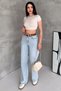 Women's High Waist Wide Leg Jean Pants - 5