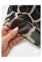 Black Giraffe Patterned Chiffon Scarf - 50X50 cm Stylish Neck and Hair Accessory - 2