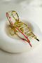 Gold Yellow Butterfly Detail Metal Design Clasp Buckle (10cm) - 2