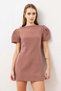 Powder Pleated Short Women's Dress