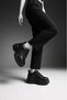 Luna Urban Platform Sneaker Deep Black Women's Sports Shoes - 5