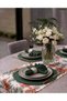 American Service Set, New Season, 6 Green Plates, 6 Green Napkins, 6 Napkin Rings and Runner Cover Winter Garden Tk - 3