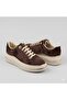 (Park Moda) Lace-Up Casual Women's Shoes Brown - 6
