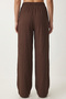 Wide Leg Summer Trousers with Pockets Lub0343 Brown - 5