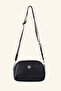 Women's Textured Model Three-Compartment Shoulder Bag - Black - 4