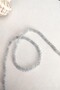 Certified 4 mm Blue Quartz Natural Stone Necklace - 2
