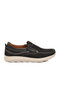 Premium Black Nubuck Genuine Leather Anatomical Men's Casual Shoes 2406 m - 3