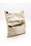 Satin Fabric Stone Detailed Portfolio Clutch Bag - 3