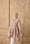 Women's Asymmetrical Cut Striped Shirt Mink - 4