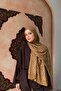 Jacquard Patterned Shawl Mustard - 2