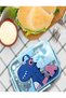 Lunch Box with Inner Stainless Steel 3 Compartment & Bendino Theme Eye Catchy Print Food Grade, Leakproof, Vacuum Seal Design Use for School Kids & Outdoor- 750ml Bendino Blue - 5