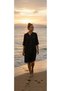 Hakim Yaka 3/4 Sleeve Buttoned Pocket Casual Muslin Oversize Woven Shirt Dress - 2