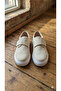 Boys' Beige Suede Lightweight and Flexible Casual Classic Shoes - 7