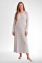 قميص نوم نسائي مقاس كبير مصنوع من القطن بنسبة 100% - 4