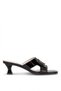 Elit Hml4092 Women's Heeled Slippers Black - 2