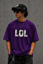 Lol Text Printed Unisex Oversize T-Shirt – Cotton Crew Neck Casual T-Shirt