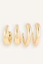 Women's 2-Piece Hoop Earrings H3599Axns