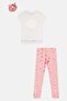 Kids Girl 3Pcs Graphic Print Top And Leggings Set with Headband, Multicolor - 3