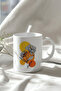 Flower Pattern 330ml Printed White Ceramic Mug Cup - 3