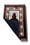 Brown Plush Prayer Rug, Non-Slip Orthopedic Luxury Prayer Rug, Hajj Umrah Gift Prayer Rug, Thick Plush - 2