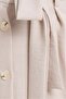 Women's Slim Fit Pleated Cotton Front Button Closure Belted Slit Stone Skirt - 4