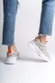 Tokyo Lace-Up Orthopedic Sole Knitwear Detailed Women's Sports Shoes Tbt - Gray/Orange - 3