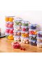Food Storage Containers for Kitchen, Airtight Plastic Round Containers for Fridge, Round Containers for Storage Food, BPA Free - Set of 5 Round - 6