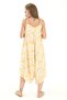Jumpsuit with Adjustable Straps and Linen Pattern - Yellow - 5