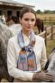 Shoe Basket Artistic Horse Patterned Silky Fabric Elegant Women's Scarf - 5