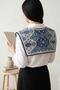 Shoe Basket İznik Tile Motif Women's Shoulder Shawl |   Foulard Collar (Collar) - 5