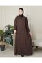 Modest Wear Mother Dress Prayer Dress Viscose Floral Full Length Dress V Robe Fish Dress Plus Size - 2