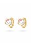 Kitty Model Gold Color Brass Children's Earrings