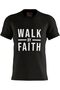 Unisex Printed T-Shirt (Walk By Faith)| Round Neck Regular Fit T-shirt - 2