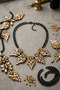 Full Stone Leaf Evening Dress Necklace - 4