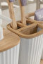 Safir Bamboo Set of 3 with Stand White - 3