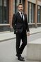 Men's Solid Color Tie And Handkerchief Set Men's Necktie - 6