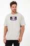 Unisex Oversize Embroidered Demon Slayer Shinobu Kocho Anime Design 100% Cotton T-Shirt - 5