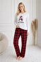 Penguin Printed Long Sleeve Women's Pajama Set - 3