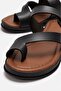 Women's Toe-Toe Buckle Slippers Black - 8