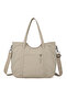 Mink Large Size Shopper Design Lightweight Fabric Women's Shoulder Bag - 3
