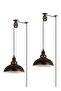 Pendant Light (2-piece Set) Plug in Pulley 19.5 Foot Power Socket with Adapter Plug