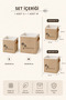 S+M Set of 2 Jute Storage Boxes 20X20X20 and 25X25X25 cm – In-Cabinet Shelf Organizer Basket - 5