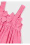 Flowery Jacquard Dress for Ages 4-10 - Pink - 6
