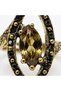 Bronze Vintage Women's Ring Authentic Copper Jewelry Zultanite Stone Oval Eye Model Adjustable - 4