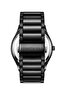 Men Modern Classic Black Dial Black Stainless Steel Bracelet Analog Watch - 42mm - 3