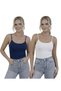 Women's Strappy Bodysuit 2-Pack Basic Thin Strappy Flexible Daily Top