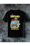 تي شيرت كبير الحجم مطبوع عليه surfer paradise retro arabasi