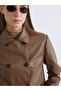 Nevavm Shirt Collar Women's Leather Look Jacket with a Difference - 3