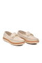 Ecru Genuine Leather Women's Casual Shoes - 3